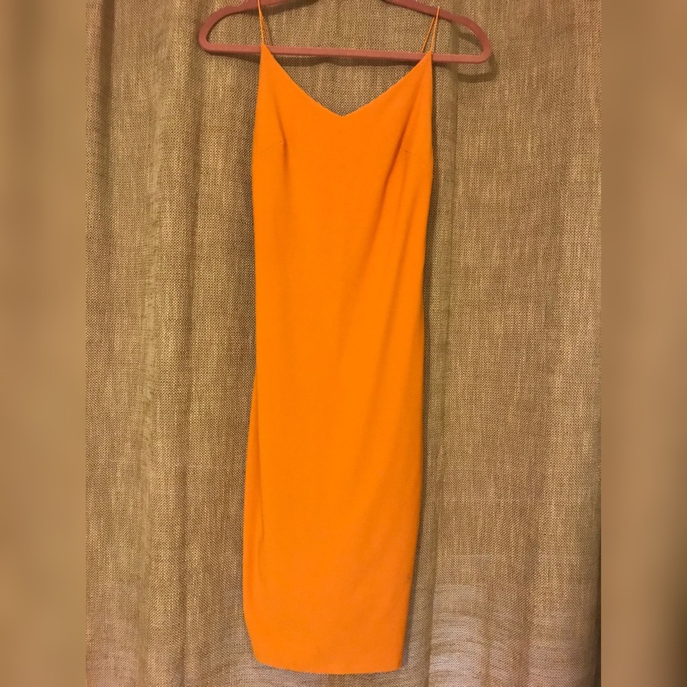 Deep yellow midi dress